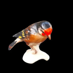 Vintage Goebel West Germany Goldfinch Bird Figurine